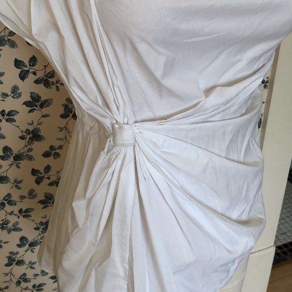 Catherine Malandrino asymmetric draped top Sz 6 - Picture 3 of 15